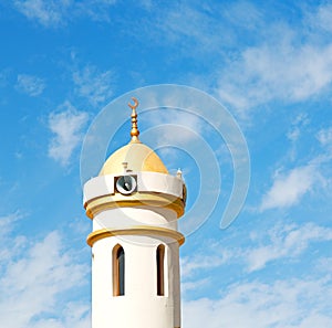 in oman muscat the old mosque minaret and religion in clear sky