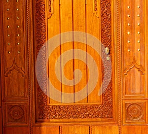 in oman old wooden door
