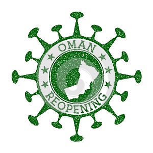 Oman Reopening Stamp.