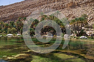 Oman sur Wadi bani Khaled nature