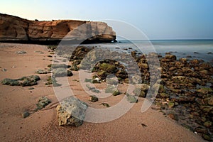 Oman: Tiwi beach after sunset