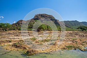 Oman and Wadi Darbat, mountain view