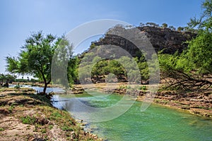 Oman and Wadi Darbat, mountain view photo