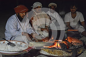 Omani Bedu cooking