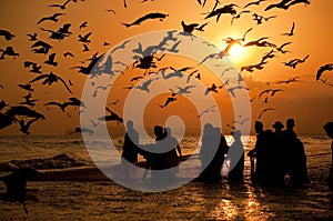 Omani fishermen photo