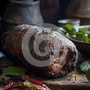 Omani Shuwa: Succulent and Aromatic Slow-Roasted Meat with Spices and Grilled Vegetables