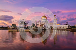 Omar Ali Saifuddien Mosque in brunei photo