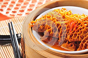 Omasum beef dim sum