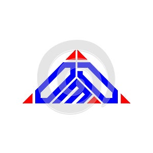 OMD letter logo creative design with vector graphic, OMD