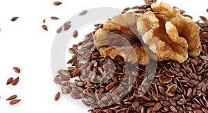 Omega-3 Fatty Acids: Walnuts and Flax Seeds photo