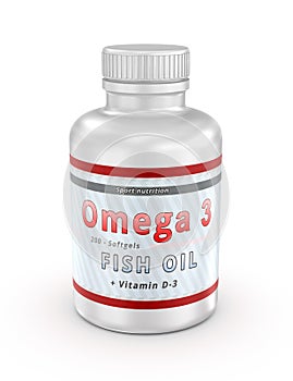 Omega 3 fish oil nutritional supplements