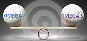 Omega 6 and omega 3 in balance photo