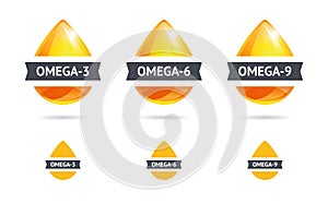 Omega Fatty Acids Icons