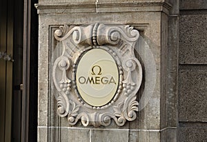 OMEGA Logo on the wall