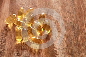Omega-3 pills supplements photo