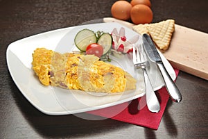 Omelet breakfast