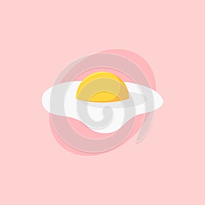 Omelet Egg Dish vector icon. Delicious looking fast food