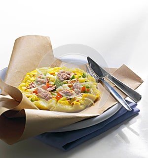 Omelet with filling