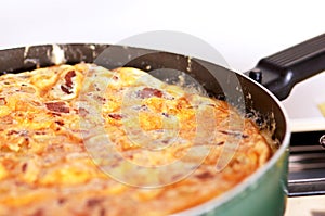 Omelet in a pan