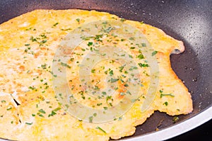 Omelet, pancakes