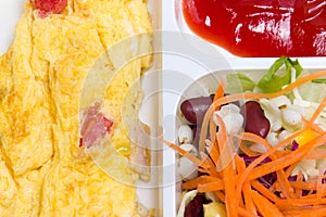 Omelette With Fresk Salad.