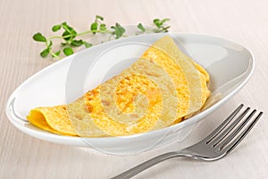 Omelette plate photo