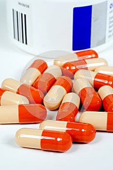 Omeprazole capsules.
