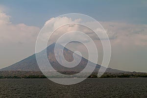 Ometepe island in Nicaragua lake. Volcano Concepcio