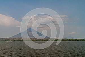 Ometepe island in Nicaragua lake. Volcanoes Concepcion left and Maderas right photo
