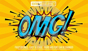 Omg Comic 3d text effect