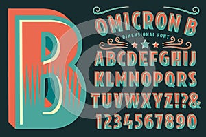 Omicron B Custom Alphabet