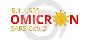 Omicron New SARS Mutation Variant B.1.1.529 Concept. Public Health Risk. Fight Against Coronavirus