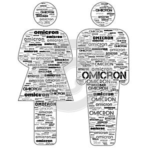 Omicron Variant Coronavirus Covid-19 Outbreak Header Background Illustration