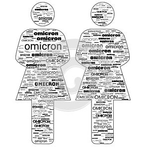 Omicron Variant Coronavirus Covid-19 Outbreak Header Background Illustration