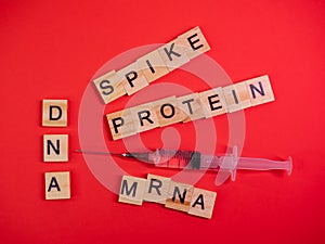 Omicron variant displaces Delta. Emergence of new dangerous strain of coronavirus COVID-19 Omicron. Words spike protein mRNA DNA