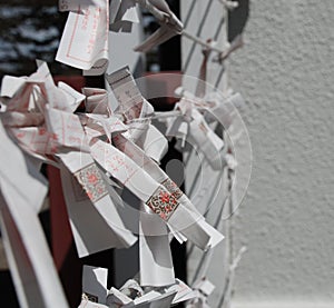 Omikuji Charms at Fuji Shrine