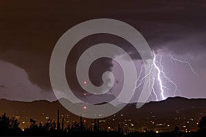 Ominous Cloud and Lightning photo