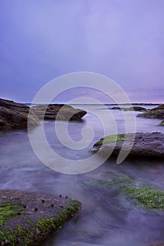 Ominous low vantage point of ocean