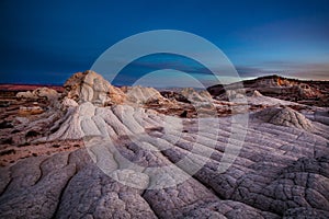 Ominous sunrise at White Pocket, Vermillion Cliffs