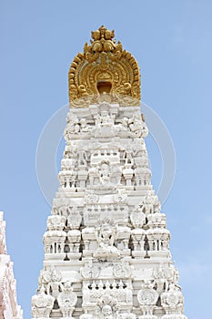 Omkar Temple Tower, Gopuram side view photo
