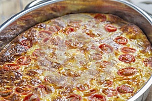 Omlette in caserole photo