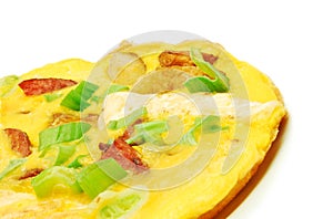 Omlette closeup