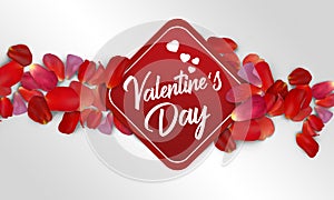 Ommercial card to communicate for Valentine`s Day photo