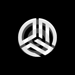 OMN letter logo design on black background. OMN creative initials letter logo concept. OMN letter design