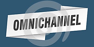 omnichannel banner template. omnichannel ribbon label.