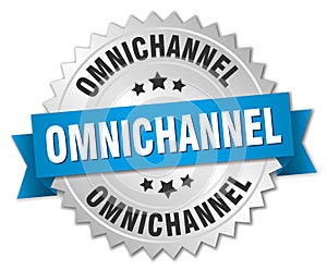 omnichannel round isolated badge