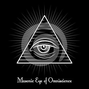 Omniscience All seeing eye symbol