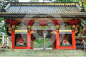 Omotemon Gate at Toshogu Shrine in Nikko, Japan