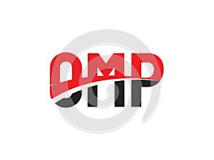 OMP Letter Initial Logo Design Vector Illustration