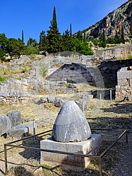 The Omphalos Stone, Delphi, Greece